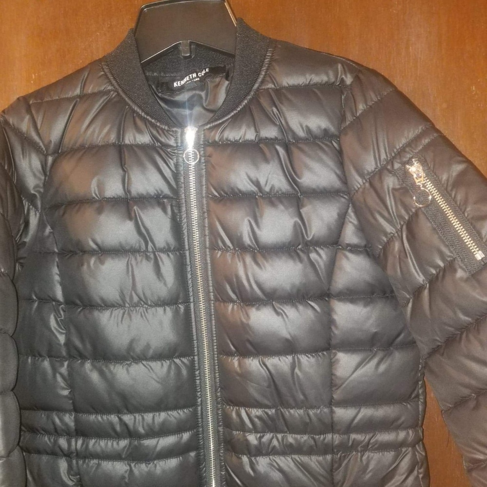 Kenneth Cole Reaction Long Black Winter Coat